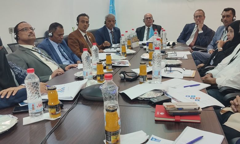 The Minister of Local Administration discusses this year's economic and development plan with UN and European officials.