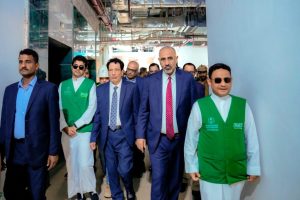 Council member Al-Zubaidi inspects the King Salman Medical and Educational City project in Al-Mahra.
