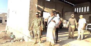 Council member Tariq Saleh inspects the sports hall in Al-Mokha and directs the construction of a new sports complex.
