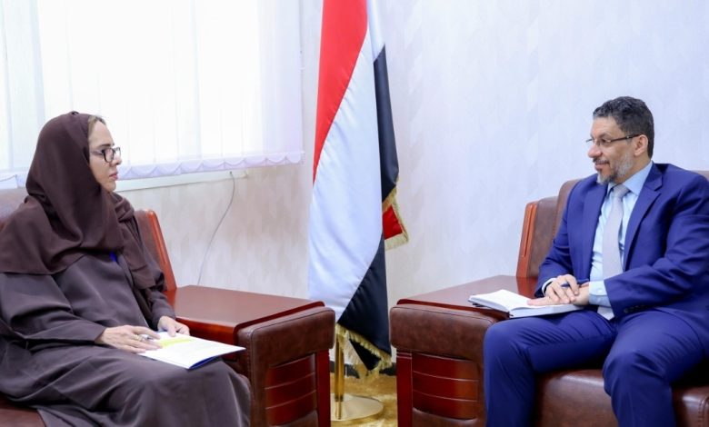 Prime Minister meets with the Deputy Resident Representative of the United Nations in Yemen.