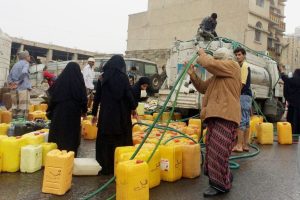 Severe water crisis in Al Hudaydah as militia halts public water supply, impacting the city center.