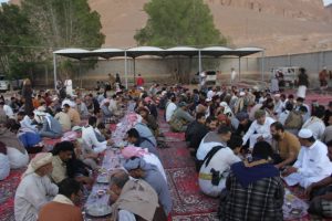 The First Military Region hosts an Iftar banquet and Ramadan evening in Sayun.