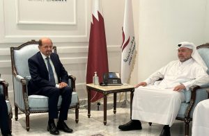 The Foreign Minister discusses with Qatar Foundation's CEO support for humanitarian and development projects in Yemen.