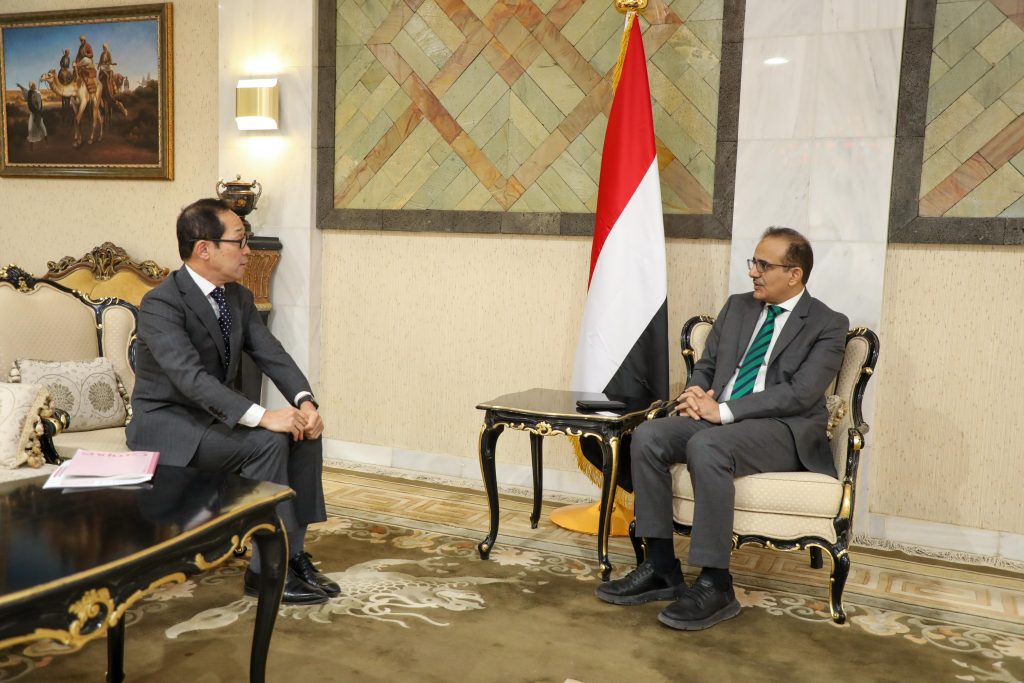 The Health Minister discusses support for Yemen's healthcare sector with the Japanese ambassador.