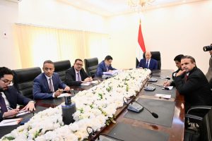 The President of the Presidential Leadership Council convenes with the Crisis Management Committee to address ongoing challenges.