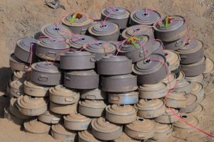 A rights report documents over 6,000 civilian casualties from landmines planted by Houthi terrorist militias.