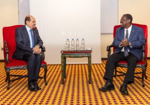 The Foreign Minister discusses strengthening bilateral relations with the Kenyan Foreign Minister.