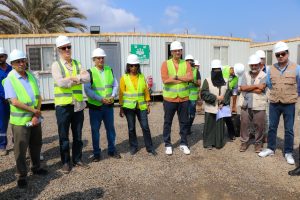 The Minister of Water and a World Bank team inspected several internationally funded projects in Aden.