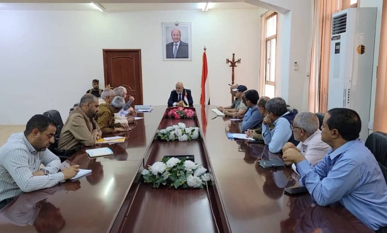 A meeting in Taiz discusses the final stages of the "Master Plan" project for Al-Mokha.