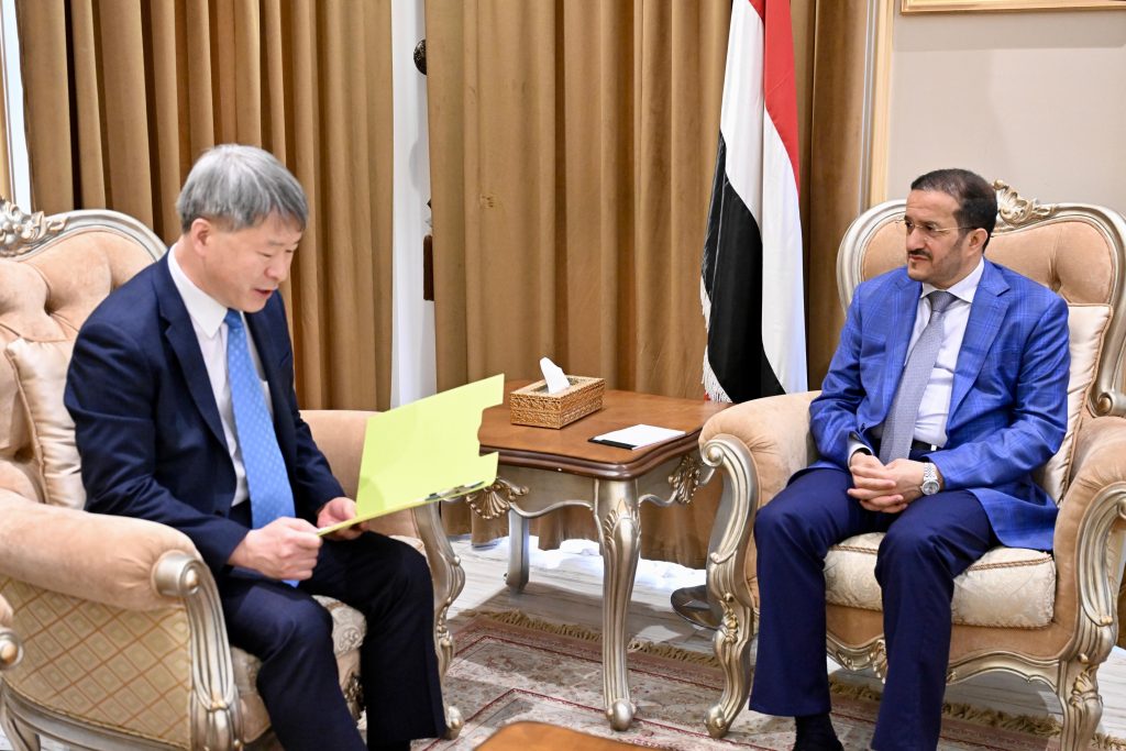 Council member Othman Majali meets with the Korean ambassador to discuss bilateral relations and cooperation.