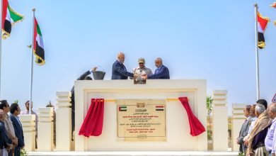 Council member Tariq Saleh inaugurates a series of road projects in celebration of the National Day on May 22.