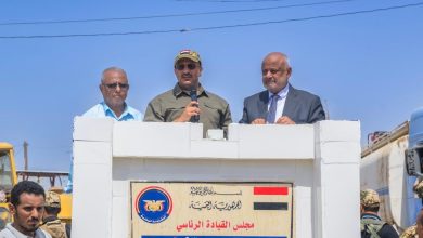 Council member Tariq Saleh lays the foundation for a paving and greening project in Hays and inspects solar power stations in Al-Khawkhah and Hays.