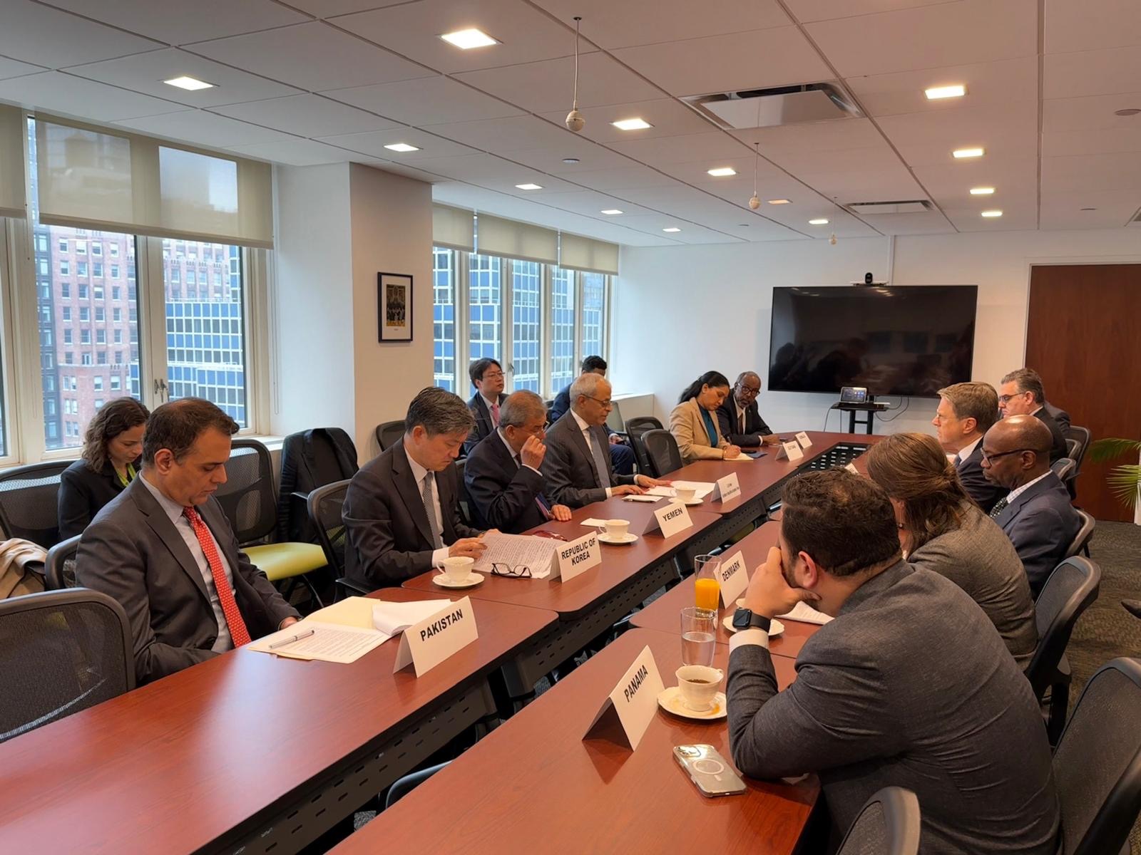 The Deputy Foreign Minister discusses Yemen's situation with non-permanent members of the UN Security Council.