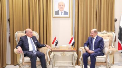 The Foreign Minister discusses strengthening bilateral relations and preparations for the Arab Summit with his Iraqi counterpart.