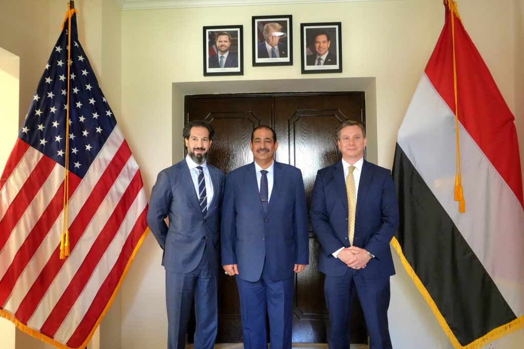 The Interior Minister discusses enhancing security cooperation and counter-terrorism efforts with the U.S. Chargé d'Affaires.