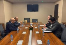 The Planning Minister meets with the Regional Director of the United Nations Development Programme.