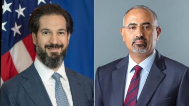 Council member Aidarus al-Zubaidi discusses Yemen and regional developments with the U.S. chargé d'affaires.