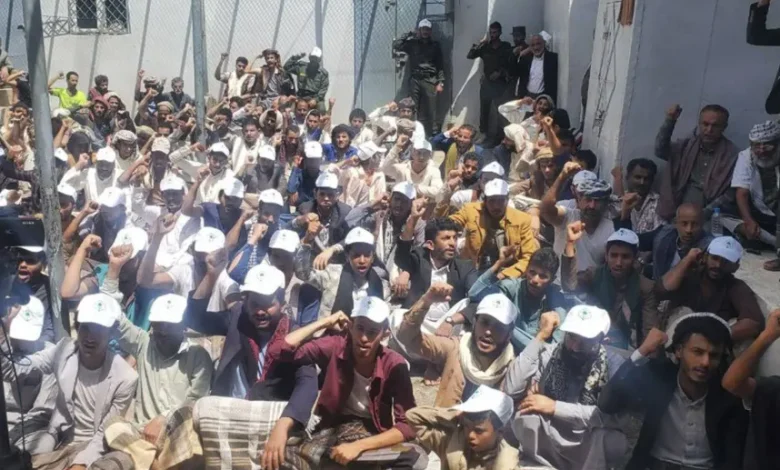 In exchange for their release, Houthi militants force dozens of prisoners into recruitment efforts.