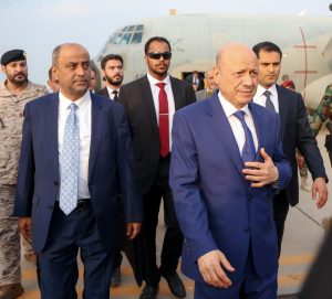 The Chairman of the Presidential Leadership Council returns to the temporary capital, Aden.