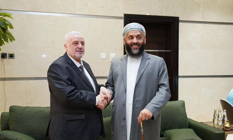 The Minister of Awqaf discusses strengthening bilateral cooperation with several counterparts from Arab and Islamic countries.