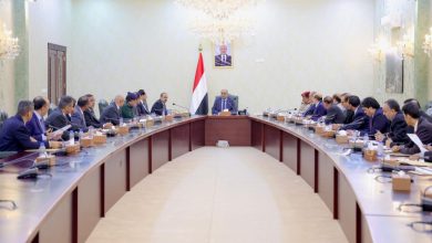 The Prime Minister chairs the first Cabinet meeting in Aden.