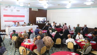 A workshop in Taiz discusses security achievements and announces a plan to prevent carrying weapons.