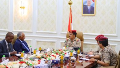The Defense Minister meets with the ambassadors of Sudan and Japan in Aden.