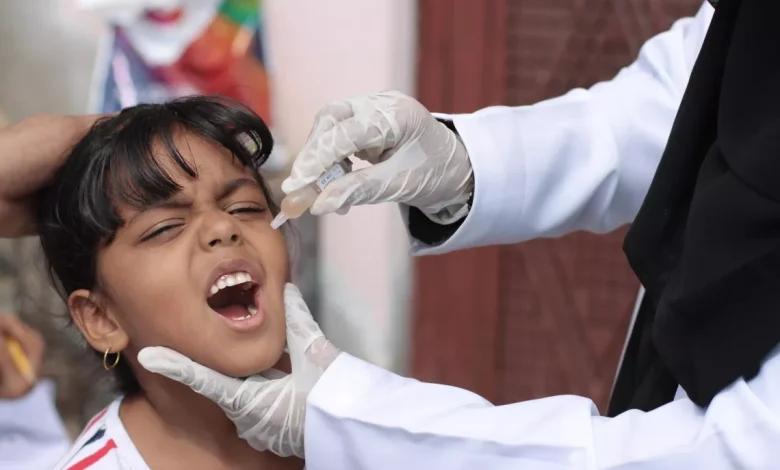 The Health Office in Marib announces a successful polio vaccination campaign, achieving a 105% coverage rate in the province.
