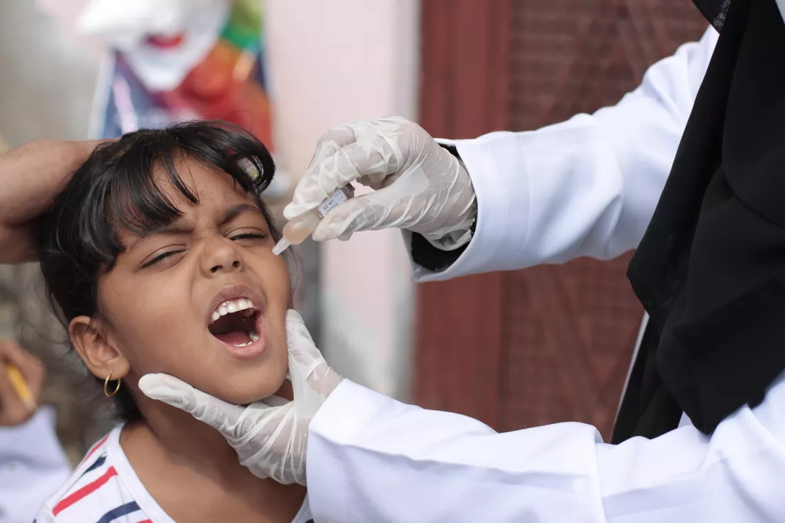 The Health Office in Marib announces a successful polio vaccination campaign, achieving a 105% coverage rate in the province.