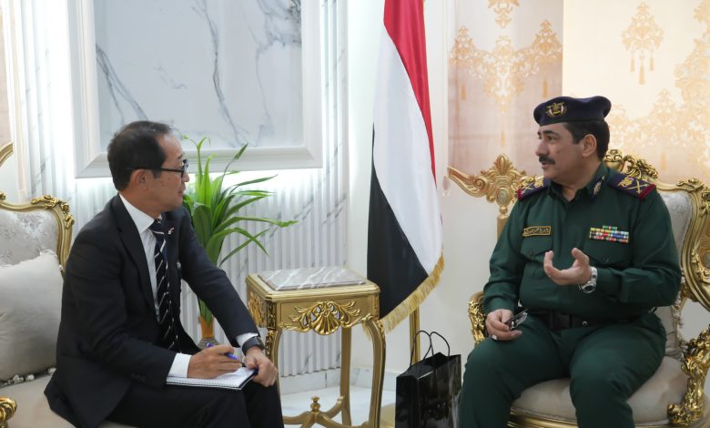 The Interior Minister discusses strengthening cooperation and supporting the security sector with the Japanese ambassador.