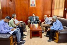 The Minister of Agriculture, Irrigation, and Fisheries discusses areas of collaboration with Mercy Corps.