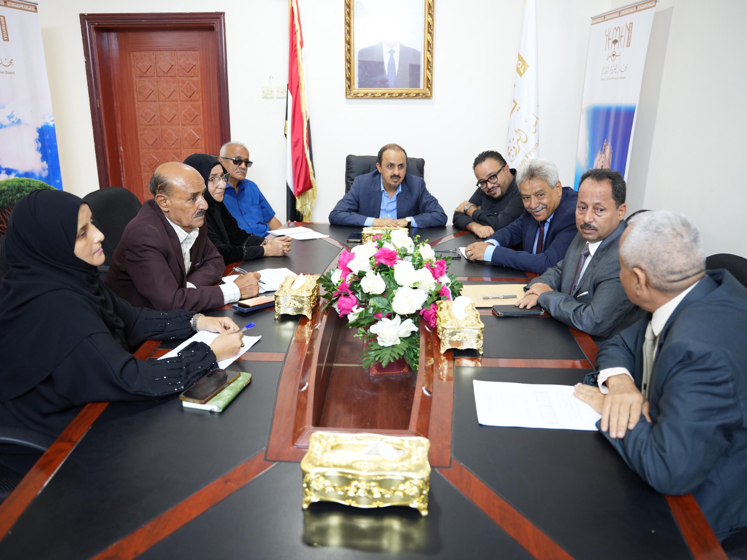 The Minister of Information, Culture, and Tourism chaired a meeting of the Tourism Classification Committee in Aden.