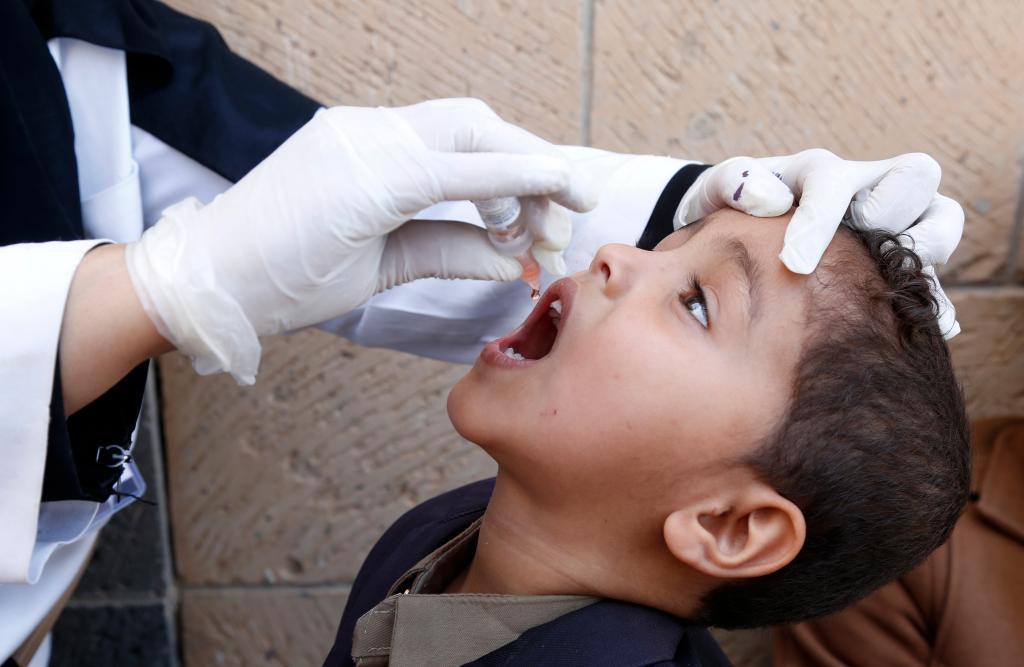 The Ministry of Health announces the successful completion of the first round of the emergency polio vaccination campaign.