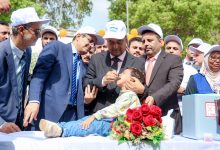 The Prime Minister launches the first phase of the national emergency polio vaccination campaign.