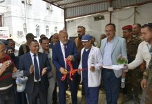 The Taiz governor inaugurates the first specialized liver transplant clinic at the Cardiovascular Center.