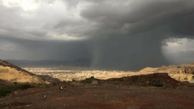 The meteorological department forecasts rain across various regions and hot weather in coastal and desert areas.