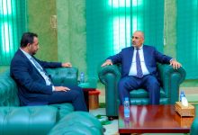 Council member Major General Aidrous Al-Zubaidi reviews preparations for the new school year with the Minister of Education.