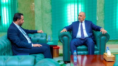 Council member Major General Aidrous Al-Zubaidi reviews preparations for the new school year with the Minister of Education.