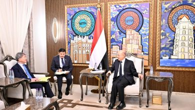 The Chairman of the Leadership Council praises South Korea's supportive role for the Yemeni people at the United Nations Security Council.