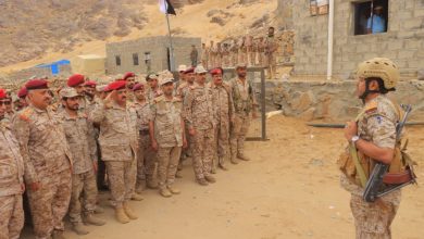 The Defense Minister inspects the Sixth Military Region in Al-Jawf.