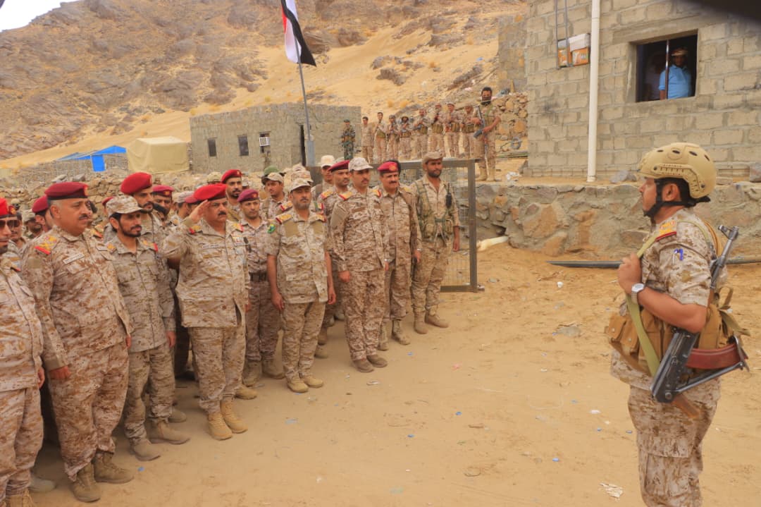 The Defense Minister inspects the Sixth Military Region in Al-Jawf.