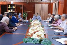 The Minister of Agriculture and Irrigation discusses agricultural support projects in Yemen with a World Bank delegation.