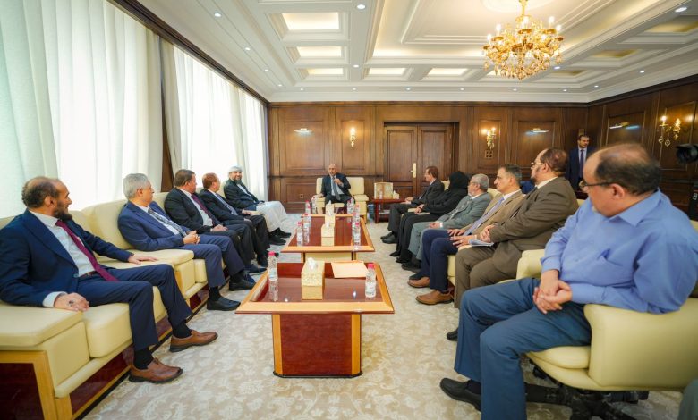 Two members of the Leadership Council meet with the President of the Supreme Judicial Council, the Chief Justice, and the Attorney General.