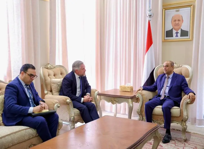 The Prime Minister meets with the EU Ambassador to Yemen to discuss bilateral relations and cooperation.