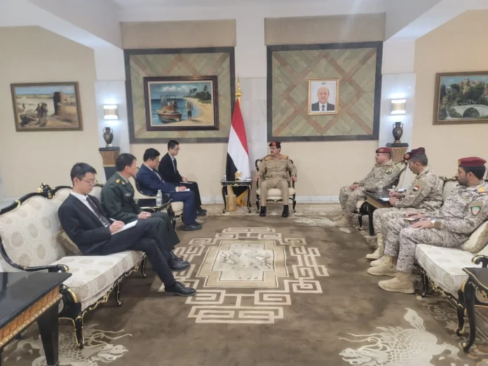 The Defense Minister discusses strengthening military cooperation and capacity building with the Chinese acting ambassador.