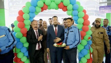 The Minister of Transport and the Governor of Aden inaugurate the Vehicle Inspection Center.